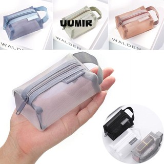 UUMIR Túi Lưới Hình Vuông Đựng Tiền Xu Có Khóa Kéo Gọn Nhẹ Thoáng Khí Thời Trang