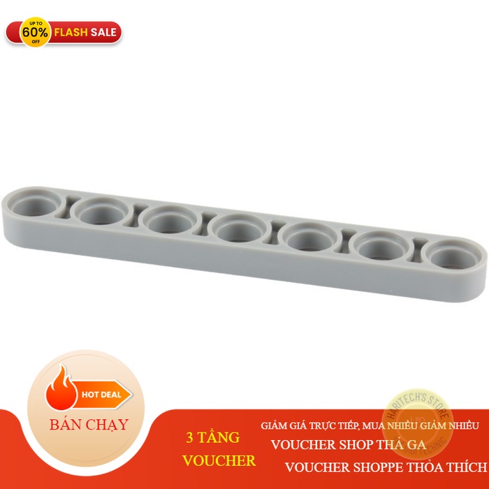 COMBO 8 Gạch Technic Mỏng 1x7 NO.845 - Phụ Kiện MOC Tương Thích Part 32065