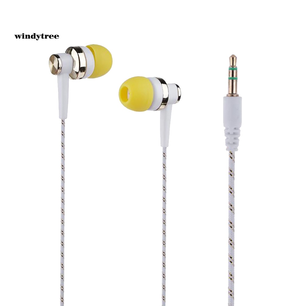 Tai Nghe Nhét Tai Dây Bện Sành Điệu Không Có Micro