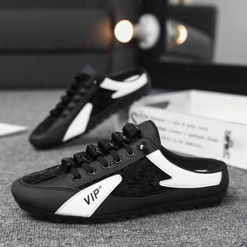 SHANMUSENLIN☘Mới Dép Đi Trong Nhà Bằng Tre eva Khử Mùi Đế Mềm Cho NamGiày nam Thể thao Thư giãn Thời trang