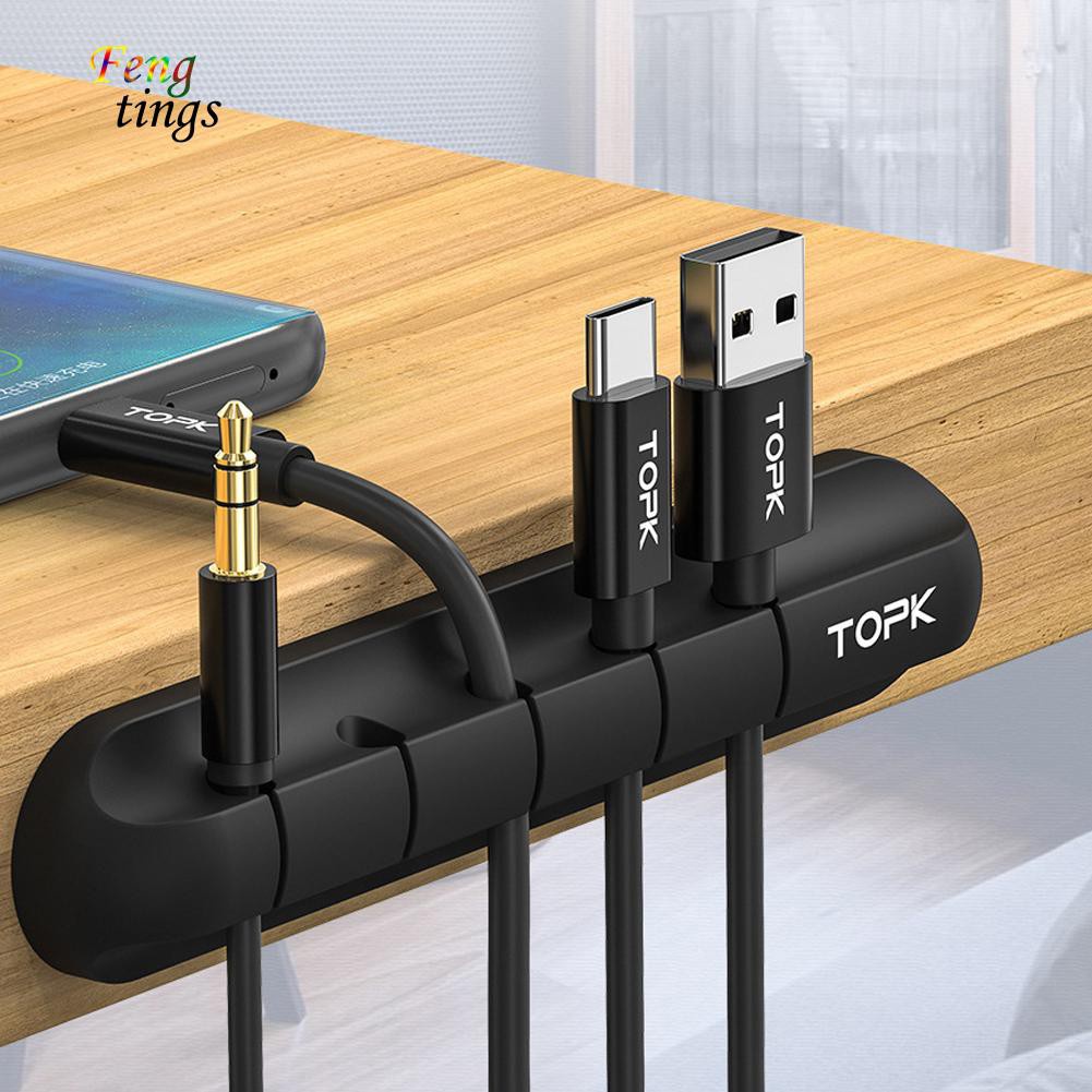 Kẹp giữ dây cáp gọn gàng bằng silicon tiện dụng