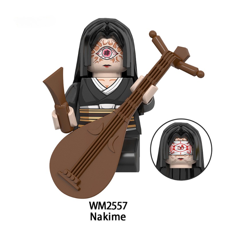 Nakime Mô Hình Đồ Chơi Nhân Vật Kurongu Kanjirou kaigaku tamayo gyokko enmu hantengu Kibuji muzan demon slayer