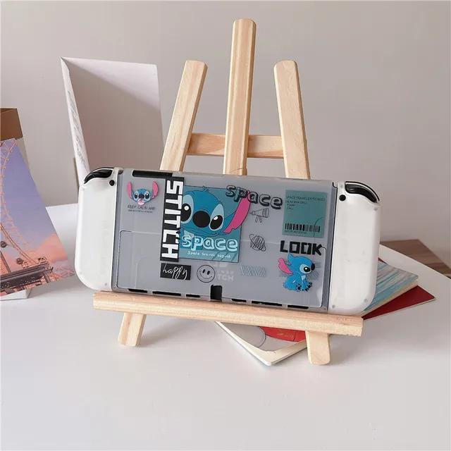 Vỏ Bảo Vệ Hộp Sạc Cứng Hình stitch disney Cho nintendo switch