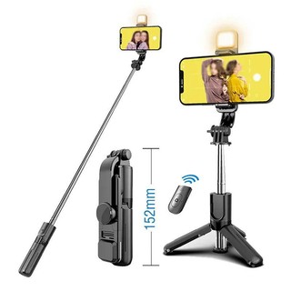 Gậy Tự Sướng mini Có Đèn led Kết Nối bluetooth Cho iphone 15 14 13 12 11 pro max huawei mi