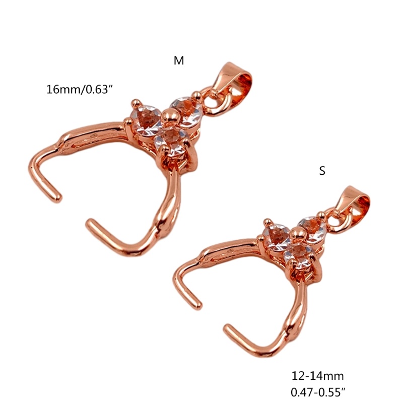 Kẹp Hạt Tròn Bằng Đồng Thau Làm Trang Sức