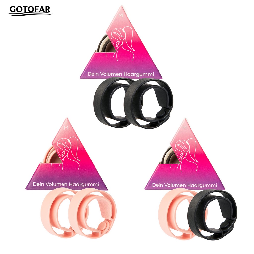 Bộ 2 Dây Cột Tóc silicone Co Giãn Tốt Dành Cho Nữ