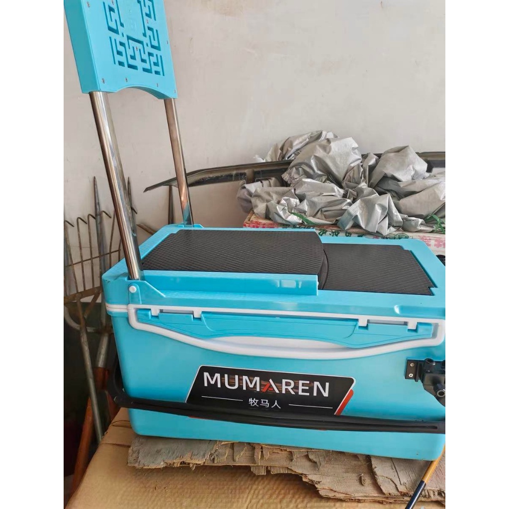 Thùng câu đài đa năng MUNREN 32 L Full  pass phụ kiên câu cá chân cố định mọi
