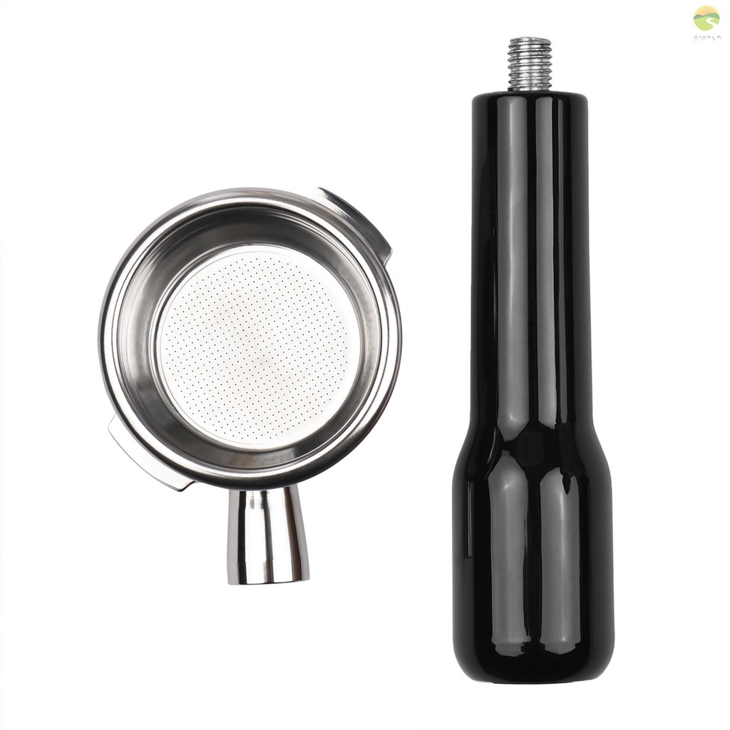 Cốc Lọc Cà Phê 2 Tai 58mm Bằng Nhựa Không Đáy Bằng Thép Không Gỉ Cho gaggia classic evolution Em Bé Mới