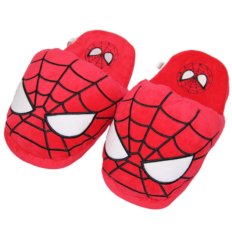 Marvel Dép Bông Đi Trong Nhà Ấm Áp Hình Siêu Nhân Người Nhện Người Dơi Cho Bé Trai