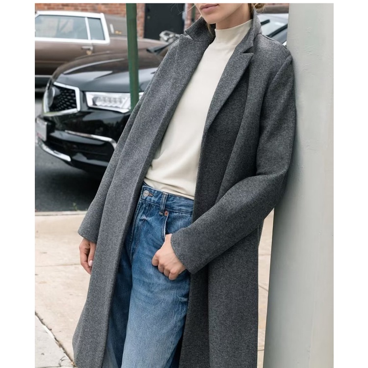 Zara Áo Khoác cardigan Dài Tay Phong Cách Pháp Thời Trang Mùa Thu 234341781