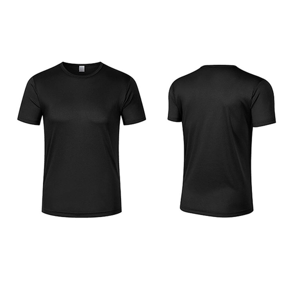Áo Thun Thể Thao Ngắn Tay Cổ Thấp Dáng Ôm Co Giãn Khô Thoáng Nhanh Cho Nam t4p7