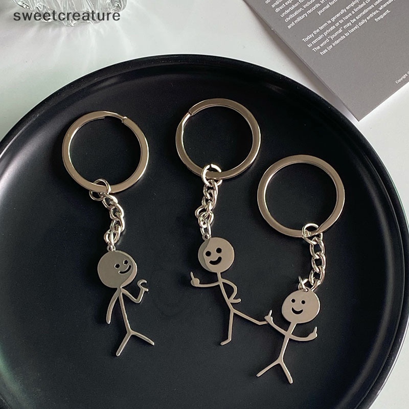 Móc Khóa Cặp Đôi Hình Ngón Tay Giữa Trái Tim Dễ Thương Cá Tính Vui Nhộn