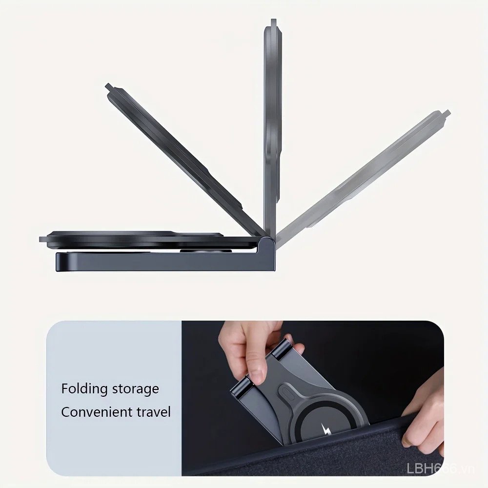 Đế Sạc Nhanh Không Dây 30w Gấp Được Cho iphone 15 14 13 12 pro max apple watch 8 7 airpods 3 Trong 1