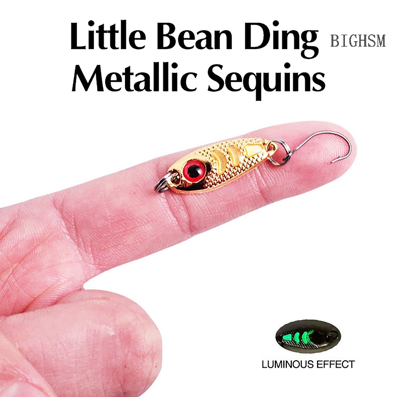 Bighsm Mồi Câu Cá Giả Có Thể Tái Sử Dụng Màu Dạ Quang skk