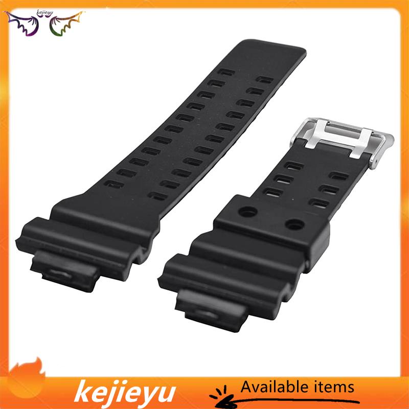 Dây Đeo Màu Đen Bằng Nhựa Tự Nhiên Cho Đồng Hồ g-shock gd120 / ga-100 / ga-110 / ga-100c