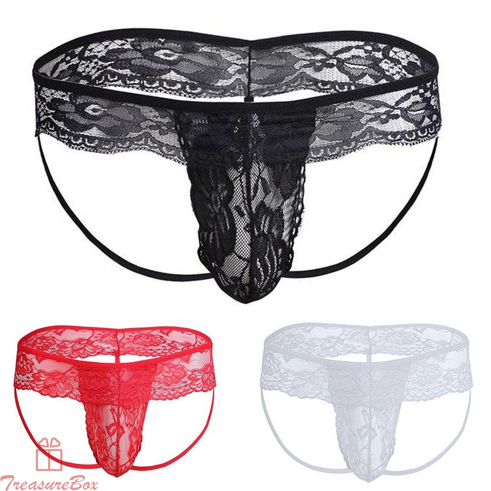 Quần Lót Nam Phối Ren Thoải Mái + Quần Lót spandex