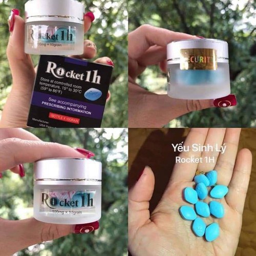 Rocket 1h Mỹ chính hãng - hộp 10 viên - Tăng cường sinh lý nam, kéo dài thời gian quan hệ