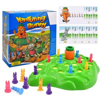 Funny bunny trap board games puzzle rabbit tortoise interactive early learning card games