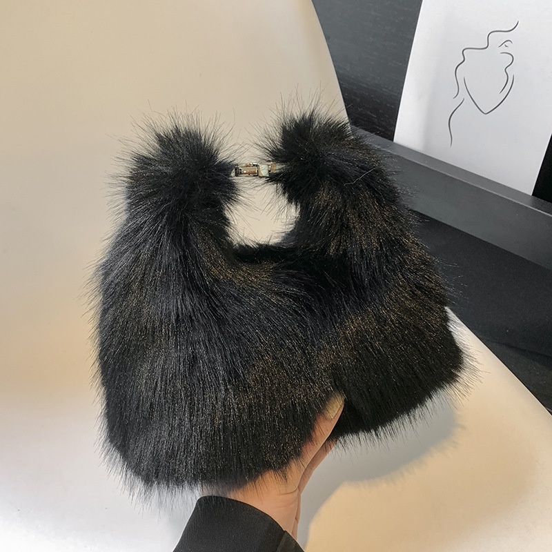 Túi Đeo Chéo Lông Xù mini Thời Trang Thu Đông Mới 2023 Dành Cho Nữ