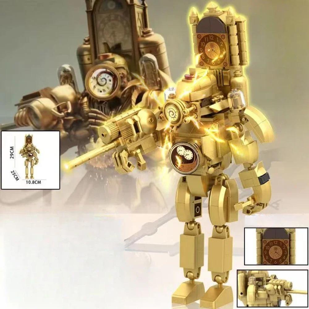 Bliss Bộ Đồ Chơi Khối Xây Dựng Nhà Vệ Sinh Trượt Tuyết titan Màn Hình Đồng Hồ / Máy Ảnh moc Trò Chơi Mô Hình skibidi