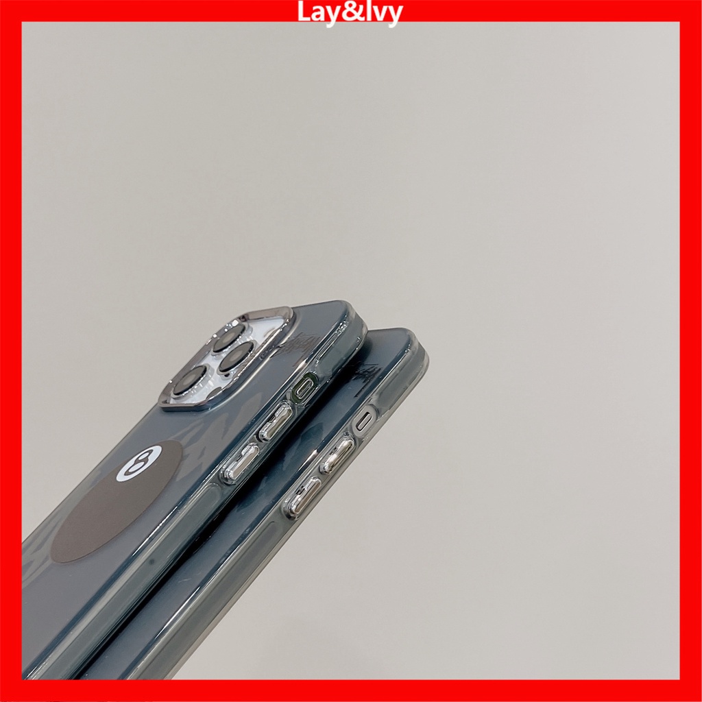 Hoạt Hình Ốp Điện Thoại silicone Khung Kim Loại Mạ Bida 8 Cho iphone 15 pro max 14 14pro 14max 13promax 12 12promax 11