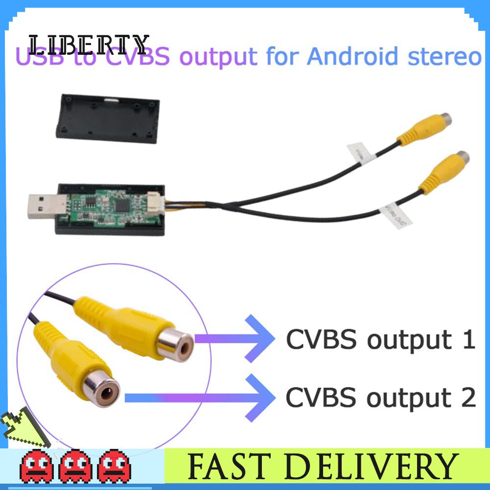 Cáp Chuyển Đổi usb Sang Vga video rca 2 cvbs usb Sang rca Cho Xe Hơi