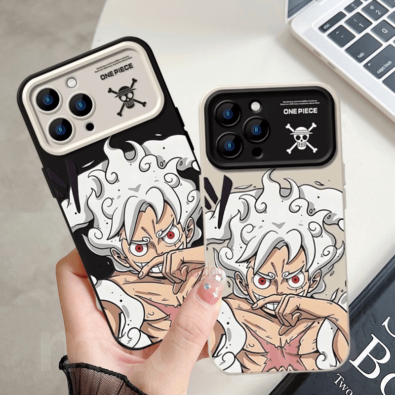 Ốp lưng OPPO Reno 10 Pro 8T 4G 5G 8 7 8Z 7Z 6 5Z 5F 5 Lite 4F 4 2F 2Z A94 A93 A74 A95 New Straight edge Fine hole Large window Cartoon One Piece Gear Fifth: Sun God Nika Monkey D Luffy anime Shockproof Soft Phoone Case DSC 09