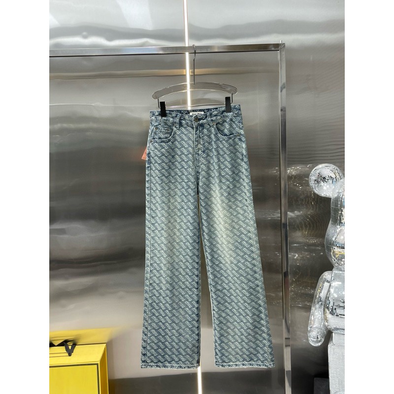 Quần Jean jacquard 23Ww Thu / Mùa Đông Mới