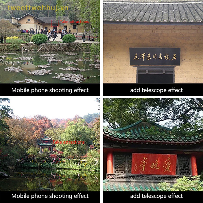 Tweehuj Ống Kính telephoto zoom camera Điện Thoại Thông Minh Cho smartphones lente para celular vn