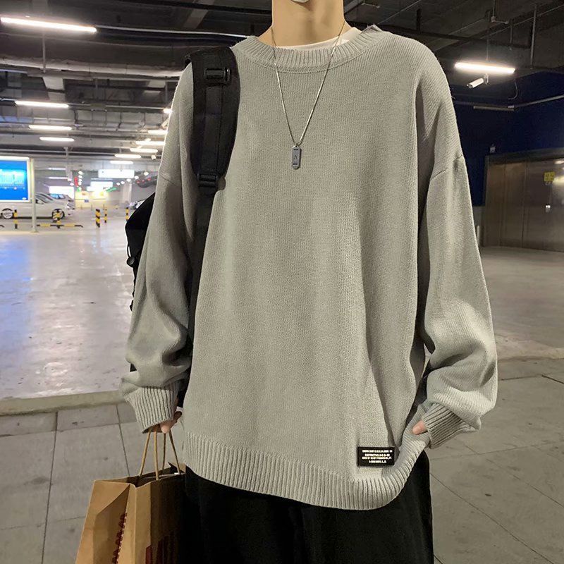 Áo Len Tay Dài Cổ Tròn Màu Sắc Thời Trang Thu Đông Cho Nam Nữ