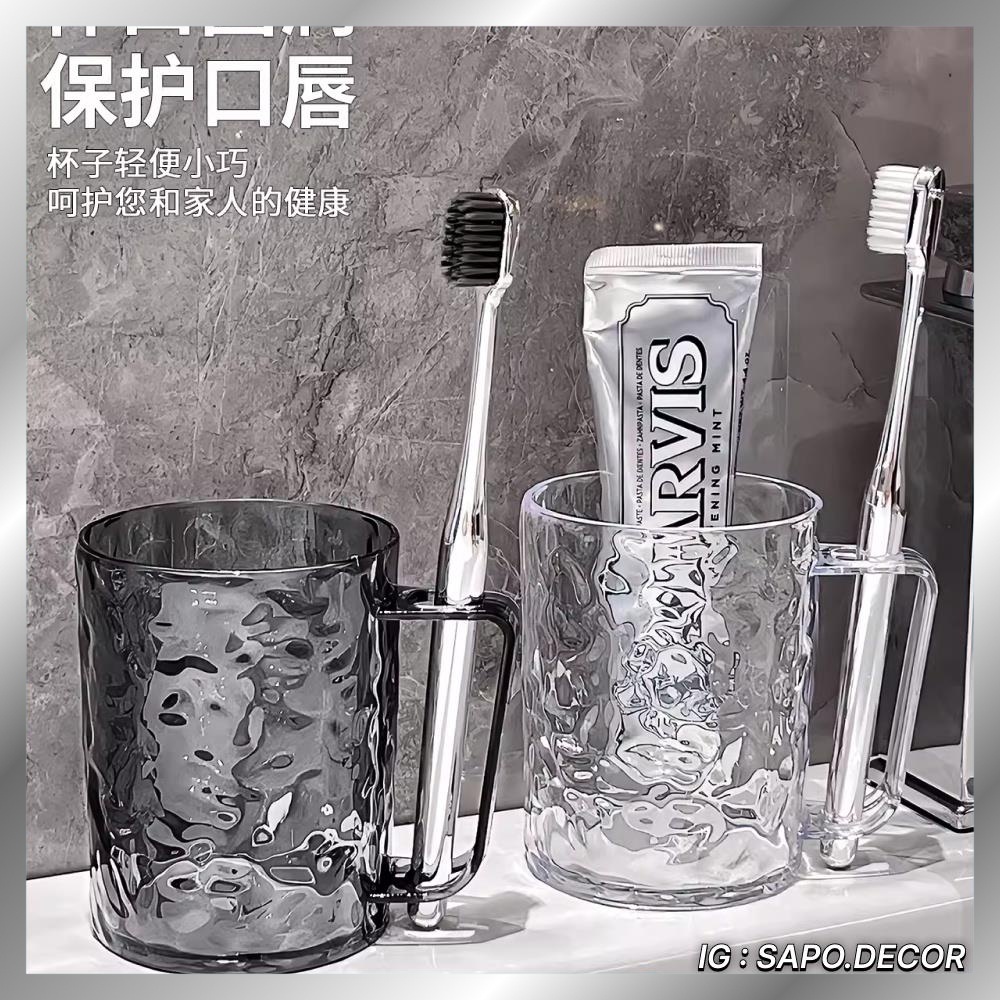 Cốc uống nước cốc đựng bàn chải đánh răng trang trí dễ thương - SP 12