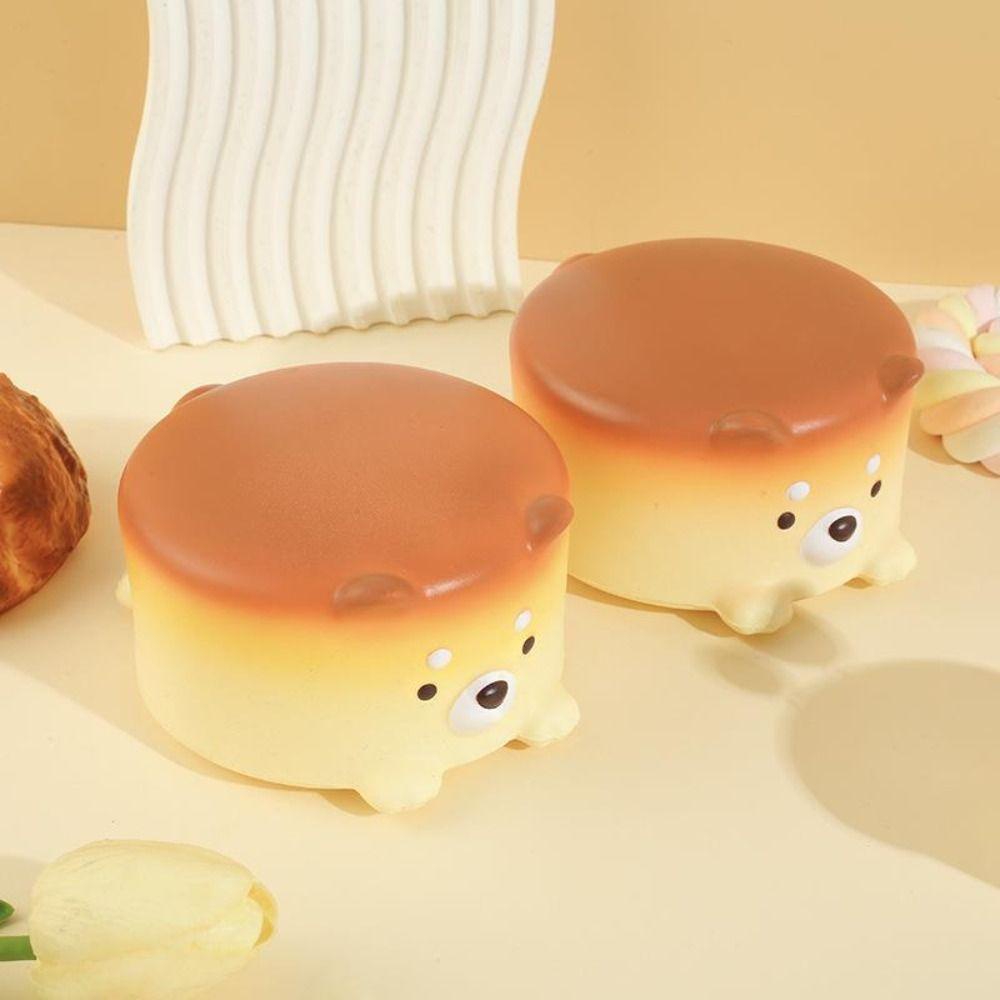 Mmluck Đồ Chơi Xốp Squishy Giảm Stress Hình Miếng Phô Mai Cún Ăn Bánh Kem Dễ Thương Cho Bé
