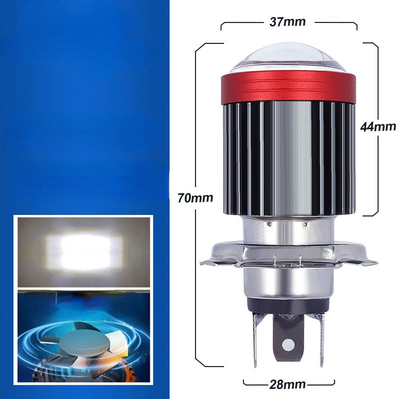Đèn Pha led h4 ba20d h4 Ánh Sáng Trắng / Vàng Chuyên Dụng Cho Xe Mô Tô