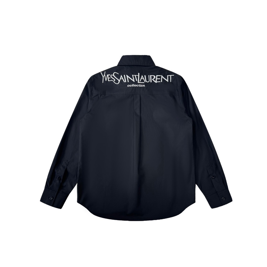 Áo Thun Thể Thao Tay Dài Thêu logo ysl 23ss Sang Trọng Thời Trang Đường Phố Cho Nam Và Nữ