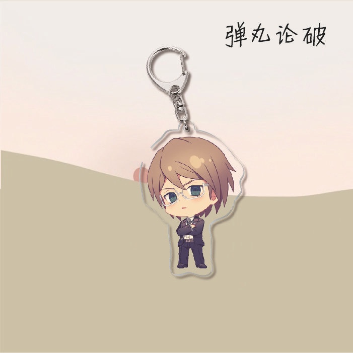 Hoạt hình trò chơi ngoại vi acrylic móc khóa Danganronpa 4 Monokuma Naegi Makoto khuôn viên trường quà tặng sáng tạo