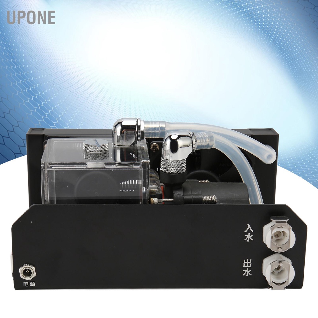 Máy bơm nước làm mát máy tính 12V G1/4 Giao diện ren Vỏ hợp kim nhôm Bộ tản nhiệt UPONE