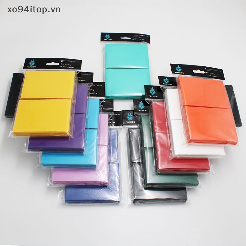 Xoitop Set 100 Vỏ Bọc Bảo Vệ Thẻ Bài tarot 66 * 91mm Chuyên Dụng