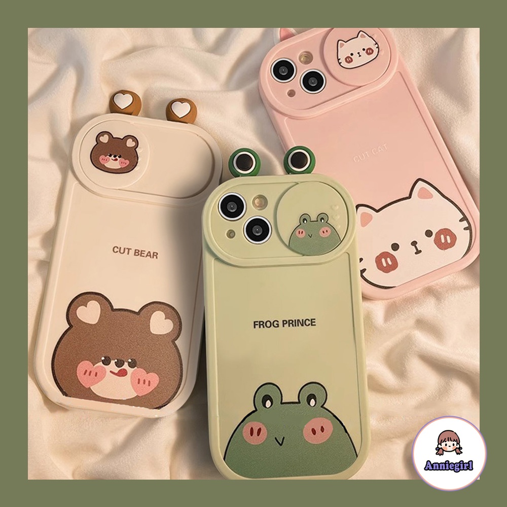 Ốp Điện Thoại Mềm Nhám Hình Gấu / Thỏ / Ếch 3d Cho iphone 11 14 pro max 15 pro max 7 plus 8 plus 13 pro max 12 x xs xs max xr