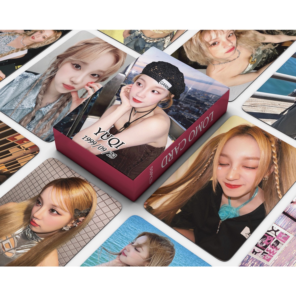 GIDLE YUQI HEAT Photocard I-DLE Lomo Card Postcard