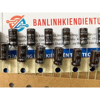 Tụ hoá rg 100uf 25v 6.3x11mm