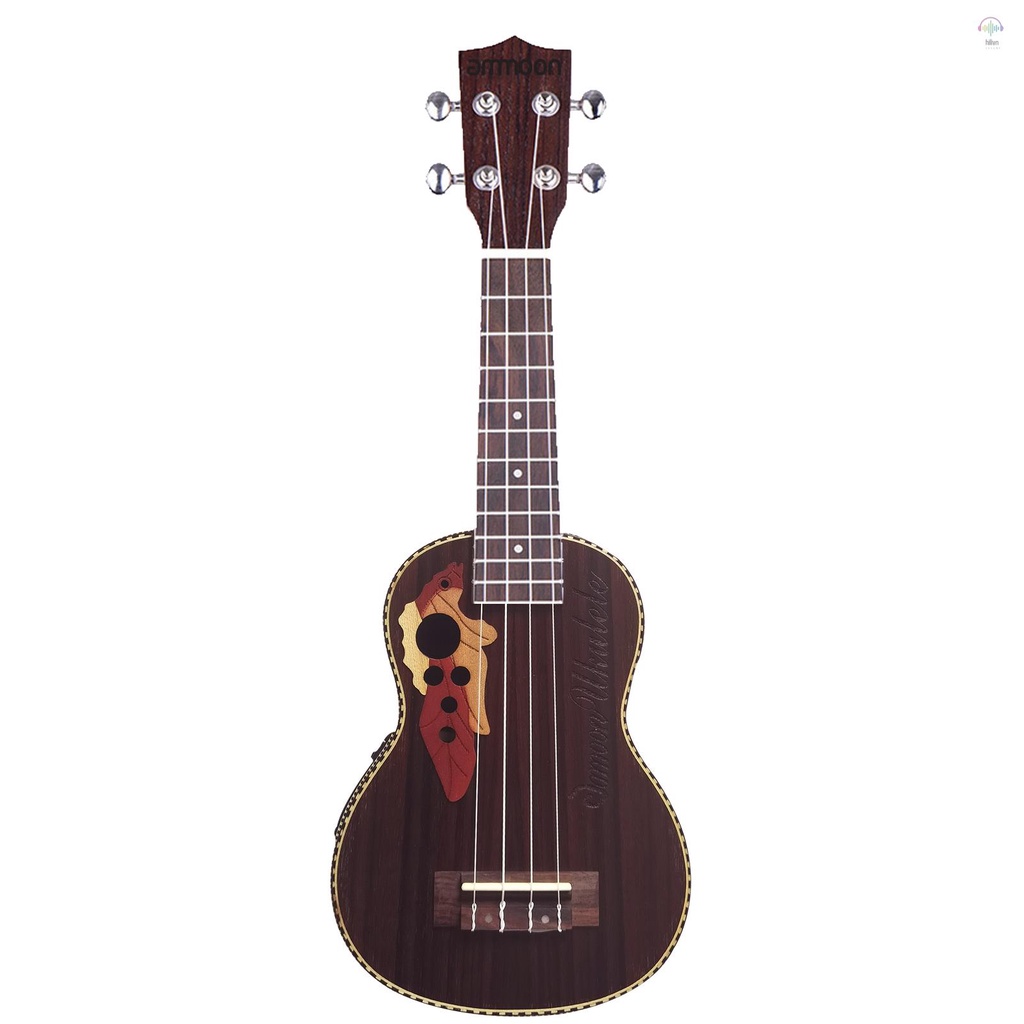 ANENG Đàn ukulele 21 inch Bằng Gỗ Hồng Mộc Chất Lượng Cao