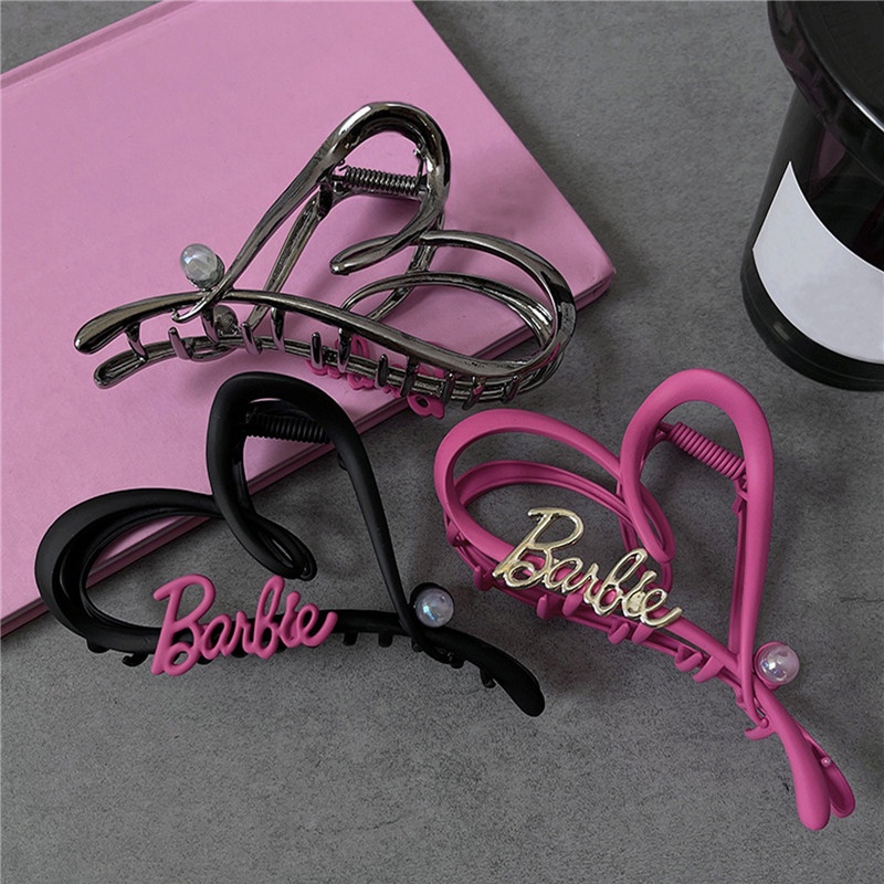 Kẹp Tóc Cá Mập Nhồi Bông Màu Hồng Dễ Thương Dành Cho Bạn Gái