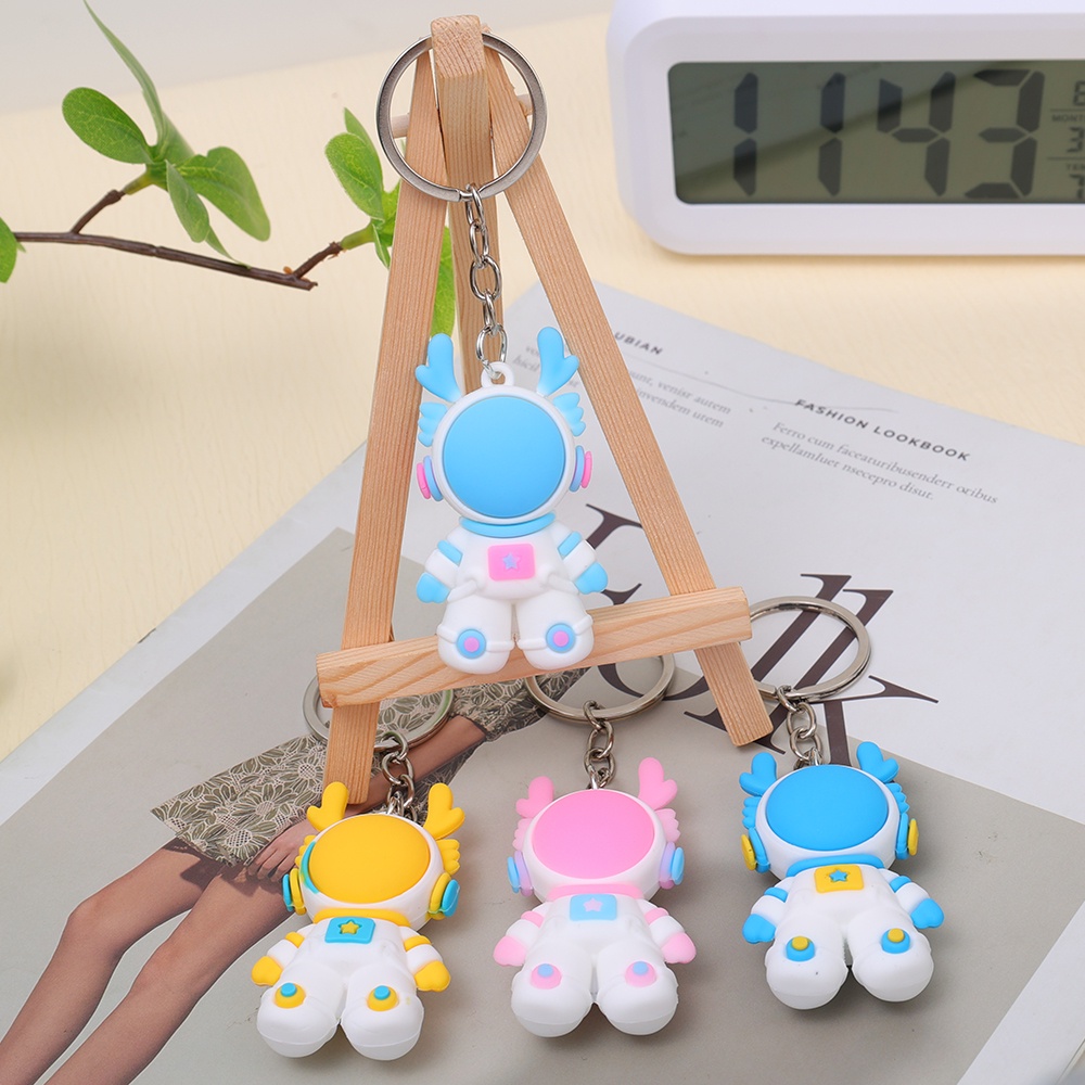 Hoạt Hình Móc Chìa Khóa Hình Rồng Phi Hành Gia Dễ Thương