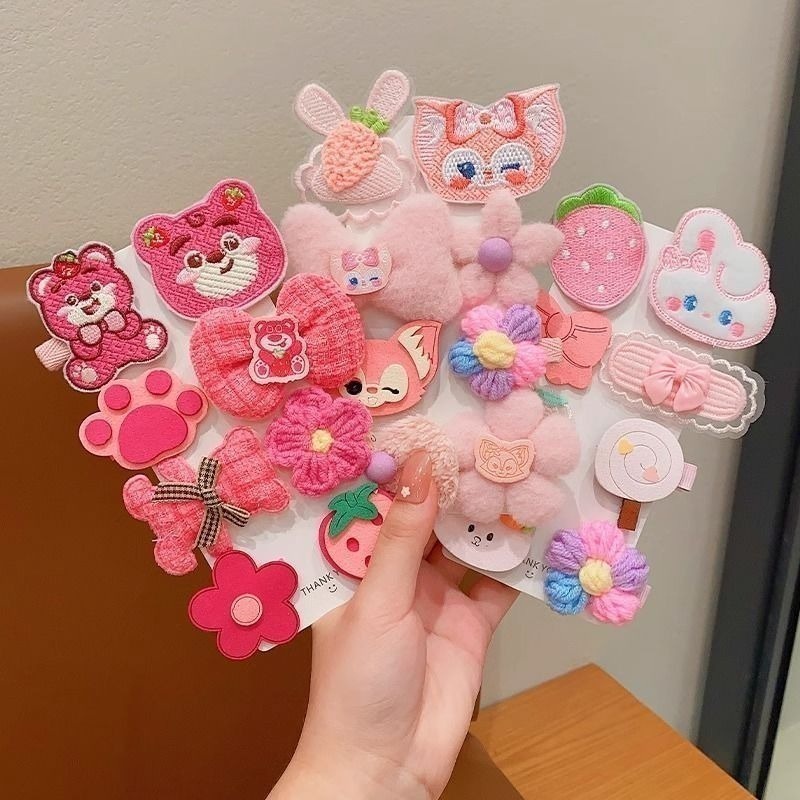 Set 14 Kẹp Tóc Dễ Thương Ngọt Ngào Cho Bé Gái