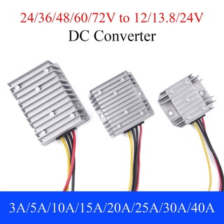 Bộ chuyển đổi nguồn dc 36v / 48v / 60v / 72v sang 12v / 13.8v / 24v 3a 5a 10a 15a 20a 25a 30a 40a buck bộ điều chỉnh bước xuống mô-đun cung cấp điện áp cho ô tô