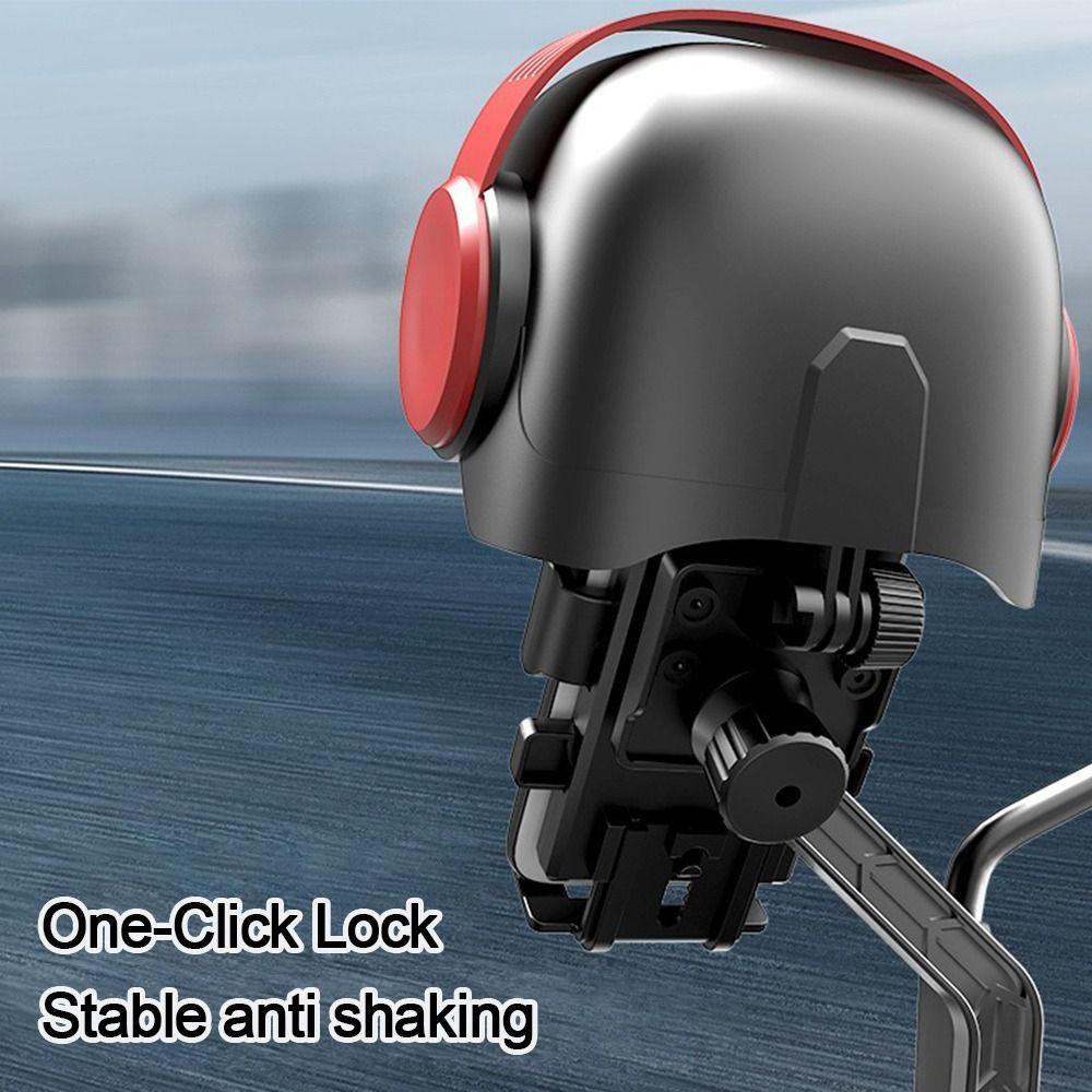 Dù Che Nắng mini Chống Nước Có Giá Đỡ Điện Thoại Gắn Mũ Bảo Hiểm Xe Máy
