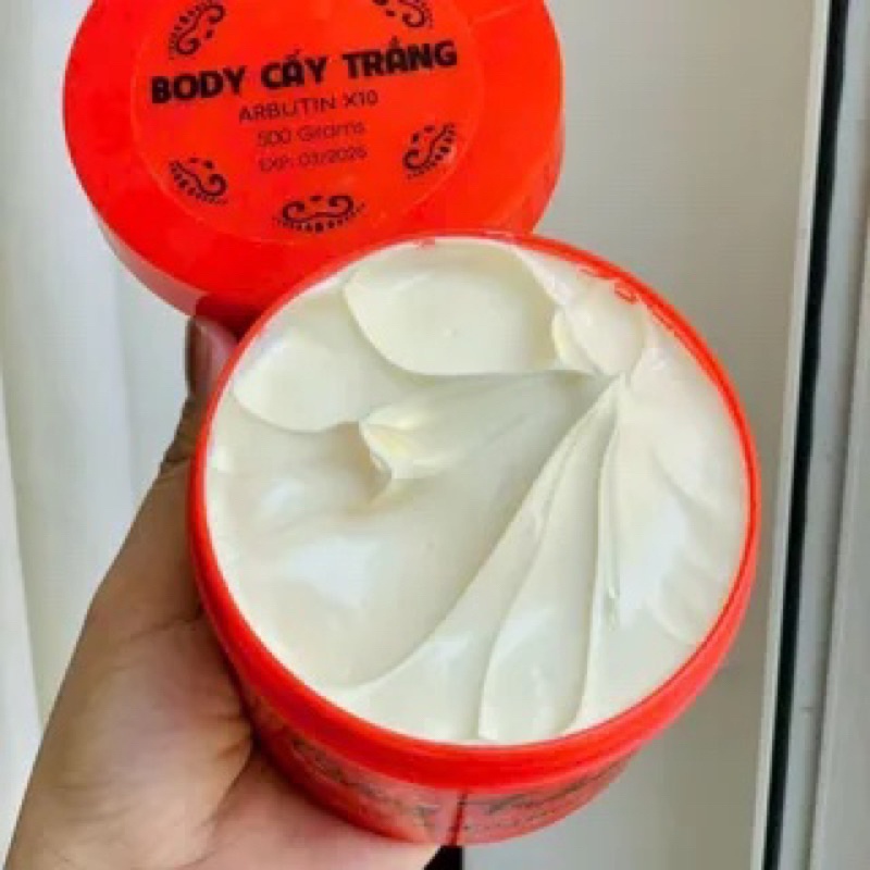 Kem Body Cấy Trắng Arbutin x10 500g Kháng Nước 100% kem ủ siêu trắng, siêu thơm