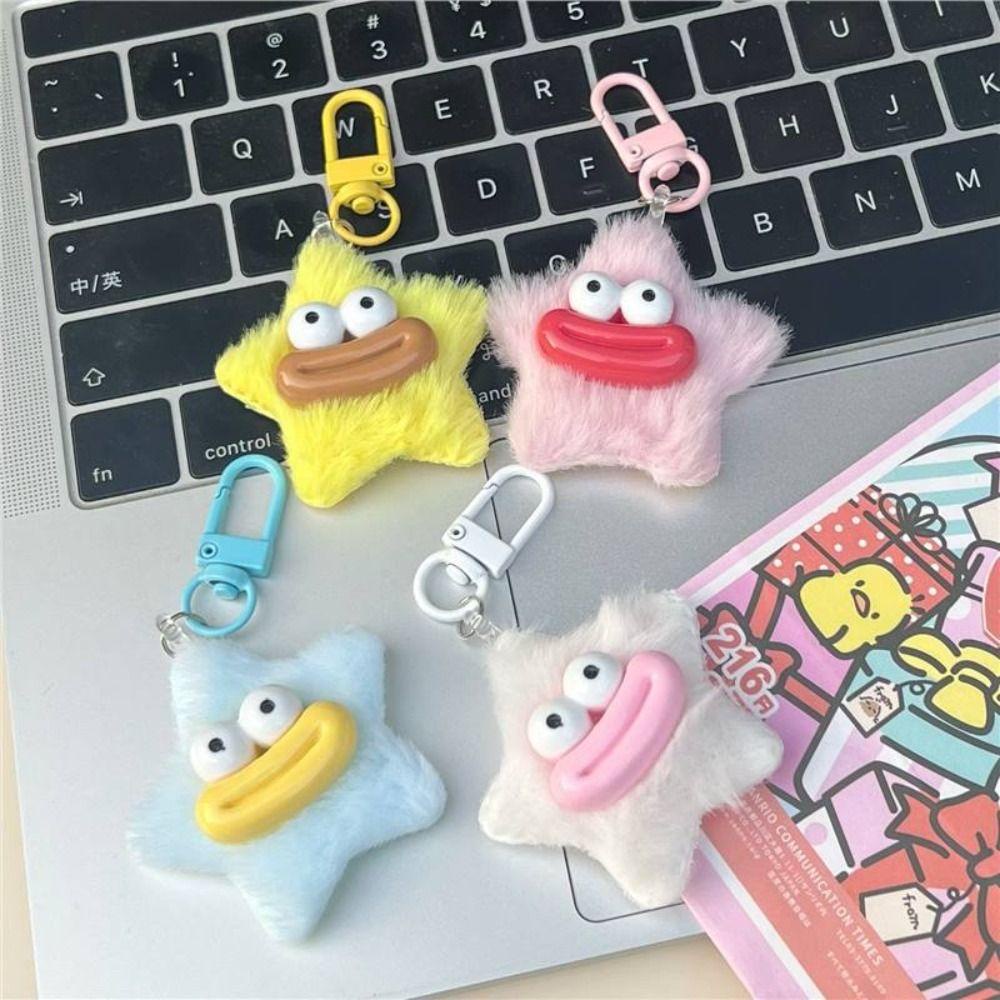Mmluck Móc Khóa Hình Ngôi Sao Nhồi Bông mini Vui Nhộn Thời Trang