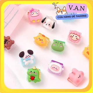 Kẹp giấy kẹp nhựa hoạt hình đáng yêu giữ tài liệu hình thú dễ thương