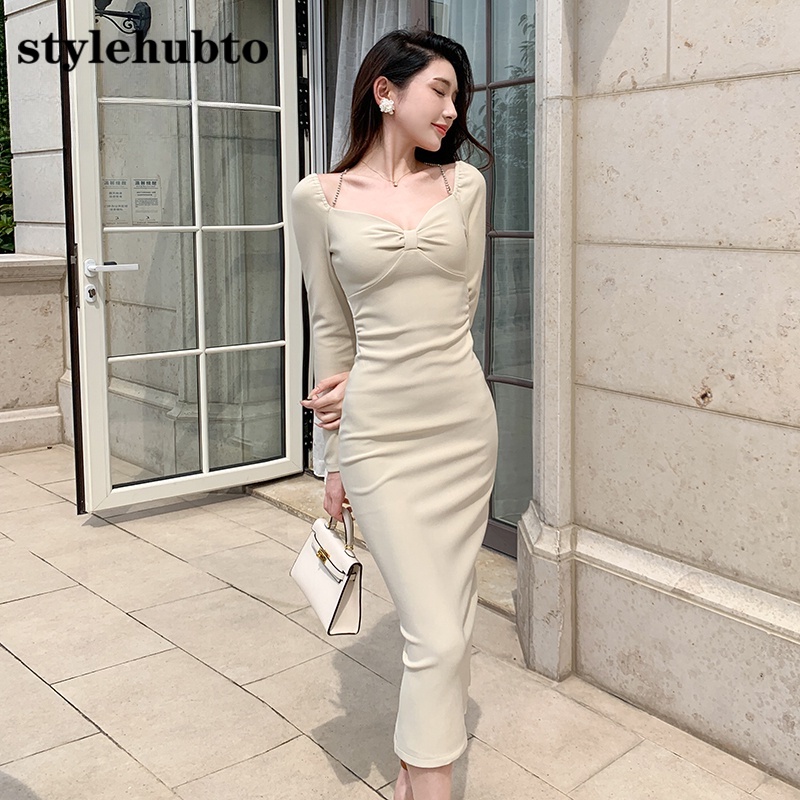 Đầm Hai Dây Mỏng Thời Trang 9680